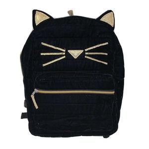 Critters Velveteen Kitty Cat Girls Backpack. Brand New